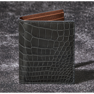 더퀴르 남자 악어가죽 중지갑