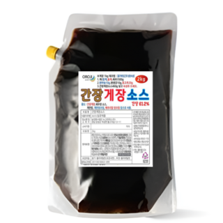 뉴그린 오로지 간장게장소스 2kg 새우장 전복장, 1개