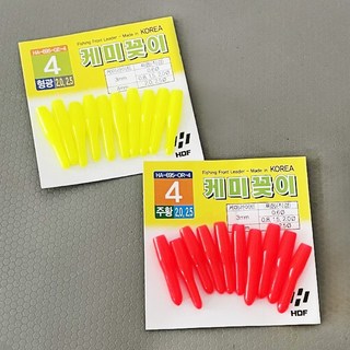 해동 케미꽂이 3/4mm HA-695, 3mm(적색), 1개