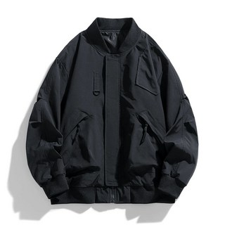 남자 빅사이즈 8XL 항공점퍼 재킷 남자큰옷 야구잠바 스타디움, D. 2XL, B. 검은색, C. XL