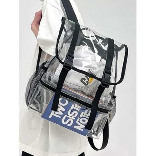 빅Size Backpack 클리어 야구직관백 바클 작은 Size보스턴백 크로스백 응원용품 그레이 상품 이미지