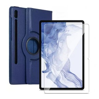 갤럭시탭S9 FE 플러스 X610 크로스 레더 케이스+강화유리 액정필름 2매, 핑크/강화유리 2매, 본상품선택, 55