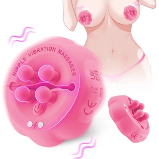 LICKLIP 업그레이드 실리콘 10단 강력진동 유두자극기+자력흡착/가슴마사지기/여성진동기/성인용품, 1개, PINK 대표 이미지 - 무선 진동기 추천