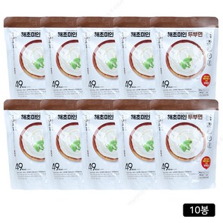 해초미인 두부면 10봉(소스X), 10개, 180g