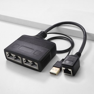 XT-XINTE 기가비트 이더넷 스위치 Rj45 분배기 LAN 익스텐션 어댑터 암 수 1-3 또는 4 포트 네트워크 허브 100Mbps 1000Mbps, 1개