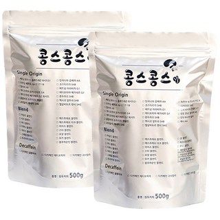 콩스콩스 원두커피 베트남 로부스타 블루드래곤 워시드 G1, 더치분쇄, 500g, 2개