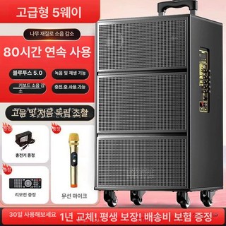 블루투스 스피커 버스킹 앰프 휴대용 야외공연, 기본 색상, 럭셔리 75인치 음량 강력한 배터리