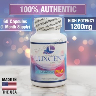 글루타치온 화이트닝 앤 라이트닝 60캡슐 60 LUXCENT LUMINOUS CAPS L-GLUTATHIONE WHITENING & LIGHTENING CAPSULES / PILL, 60L, 1개
