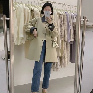 708090 유행 캐주얼 트렌치코트 여성 봄코트