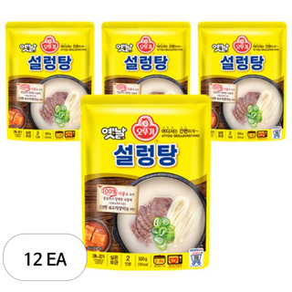 오뚜기 옛날 설렁탕, 500g, 12개