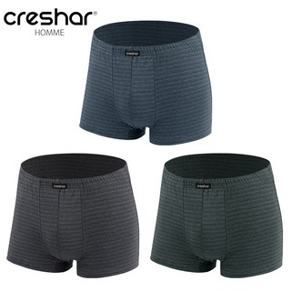 크레샤르 고급 남성 빅사이즈 사각 드로즈팬티 3매 031DP