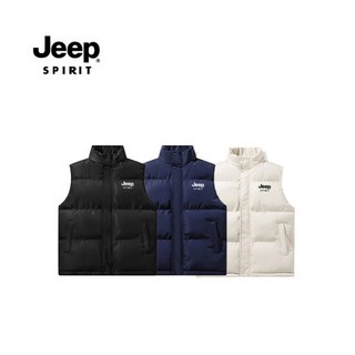 지프스피릿 JEEP SPIRIT 남녀공용 뽀글이 패딩조끼 아웃도어 패딩조끼 캠핑조끼 패딩