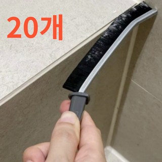 깔끔조아 다용도 틈새브러쉬 욕실 청소솔, 검정, 20개