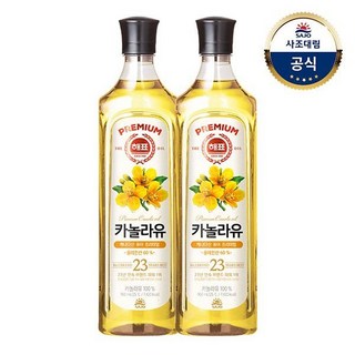 사조해표 카놀라유 900ml x2병, 2개