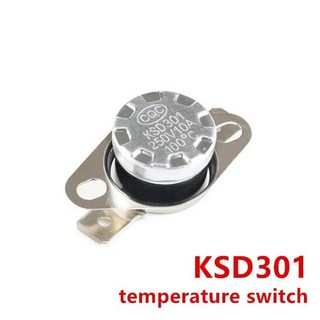 바이메탈 온도조절기 상시 폐쇄 온도 스위치, 1개, 7. 130 degree