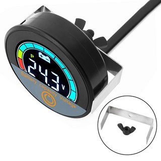 DC8-100V 디지털 원형 전압계 방수 배터리 량 모니터 자동차 레벨 표시기, 01 Standard version, 1개
