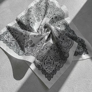 [UV차단!/얼굴소멸템] 컬러 반다나 스카프 헤어 커치프 헤어 두건 스카프 햇빛 차단 아이템