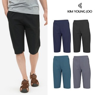 김영주 남성 골프웨어 여름 카이 7부 스판 트레이닝 반바지