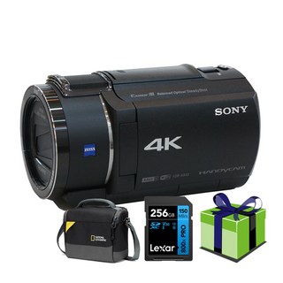 소니정품 FDR-AX43A 4K256G 내셔널지오그래픽 가방 필수패키지 4K캠코더
