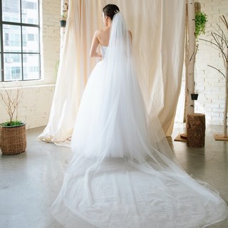[1겹/2겹] 셀프웨딩 롱베일 LAV12