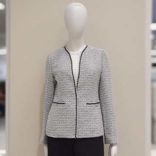 [조이너스 ] 여성재킷 @ 여름 정장 재킷 트위드 노카라 재킷 EU24JK14111419SM