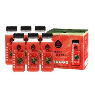엘제이드 얼린 생 수박주스 180ml 6개묶음, 6개
