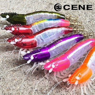세네 새우에기 조타 쉬림프 쎄네 한치 갑오징어 에기, 전컬러 1종, 1개, 10g