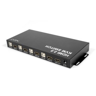넥스트 4:4:4 HDMI 4포트 USB KVM 스위치 4대 PC제어 핫키 지원 NEXT-7004KVM-4K, 선택없음, 1개