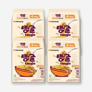 삼양 봉지 라면 탱글 갈릭 오일 파스타 100g, 16개