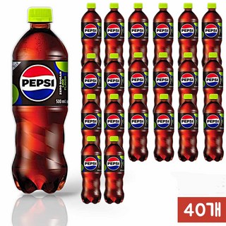 펩시콜라 제로 라임향 업소용 500ml 40개