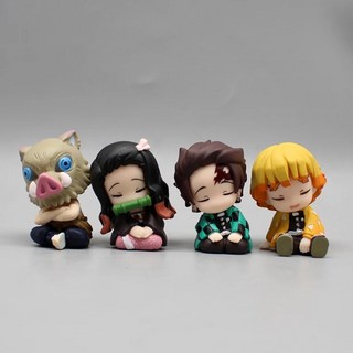 피규어 귀멸의칼날 굿즈 귀칼 어깨쿵 가챠 전4종 세트 애니메이션, 4pcs, 1개