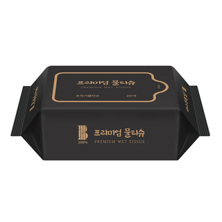 한포 대나무속살 프리미엄 물티슈 20매 / 휴대용 무향 아기물티슈, 5개, 20매입, 70g 골드물티슈캡형70매