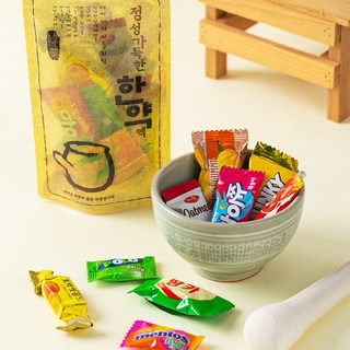 간식9종 한약포장 선물 세트 수험생 응원 졸업 입학 수능 교회 기업 학교 학원 모임 신입생 과자선물세트 승진 시험 무료스티커, 24G4_한약 파우치 응원 간식, 1개