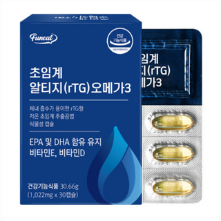 내츄럴플러스 초임계 장용성 알티지 오메가 3, 30정, 1개