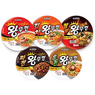 팔도 왕뚜껑4개+김치4개+짬뽕4개+짜장3개+우동3개 18개, 1세트