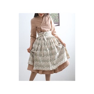 코튼빌 성인패턴 여성용 철릭원피스