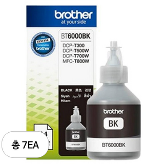 브라더 프린트 잉크 BT6000, 7개