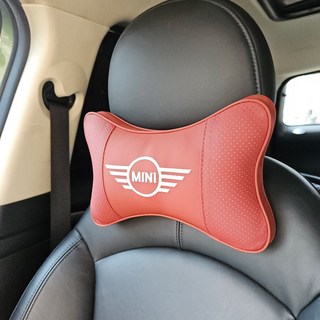 미니쿠퍼 목쿠션 메모리폼 목베개 목받침 차량용, 1개, 버건디