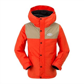 Volcom 남아용 STONE 스톤 91 단열 스노우보드 겨울 재킷 오렌지 쇼크 S4 볼컴 11st_amz 220078