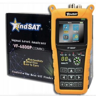 VF-6800P HD 디지털 위성 파인더 콤보 지지대 DVB-T2 S2 C Sat 계량기 TV 리시버 Dvbt2 대 SATLINK WS-6, 03 Eu 플러그
