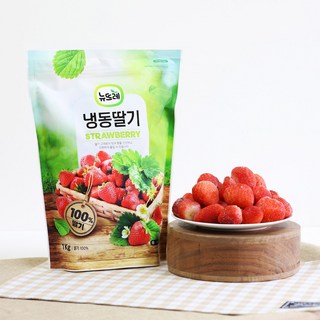 뉴뜨레 냉동 홀 딸기 1kg 중국산, 1개