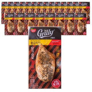 [다만세푸드] 동원 그릴리 황금치킨 닭가슴살 블랙페퍼 105g x 23개