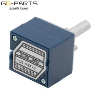 스테레오 10KA 20KA 50KA 100K 250K Japan ALPS RK27 볼륨 전위차계 LOG POT 감쇠기 Hifi 오디오 앰프 DIY 6mm 원형 샤프트, 1개