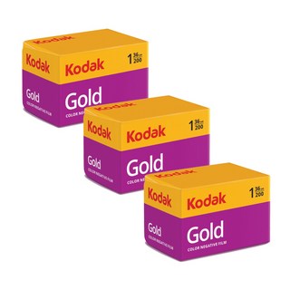 코닥 골드 200 필름 36컷 35mm 컬러 네거티브 필름 3개 세트 코닥필름골드 코닥 골드 200 필름 36컷 35mm 컬러 네거티브 필름 3개 세트 코닥필름골드