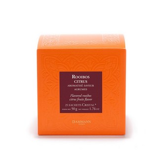 Dammann Freres Rooibos Citrus 다만 프레르 시트러스 프루츠 루이보스 티 차 25티백 50g, 25개입, 1개