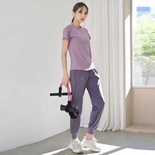 가치스토어 여성 슬림핏 기능성 쿨링 반팔티 요가복 상의 러닝 필라테스 냉감 반팔 긴팔 티셔츠