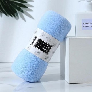 패턴 산호 벨벳 타월 부드럽고 흡수성 비치 목욕 섬유, 1개, 13. Blue Towel