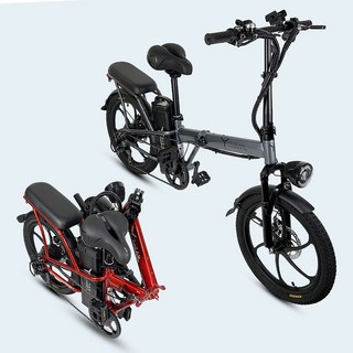 에코라이즈 타이탄700 전기자전거 500W 48V 21Ah 분리형 배터리 접이식, 블랙, 스틸