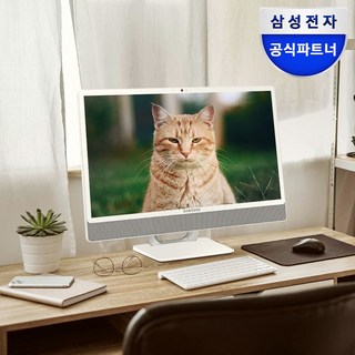 삼성전자 올인원PC DM530ADA-L25A 정품윈도우11탑재, 128GB, 4GB, 프로스트 화이트, WIN11 Pro