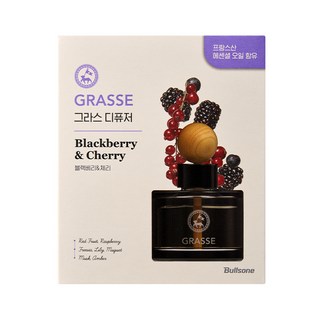 불스원 프리미엄 그라스 차량용 디퓨저 105ml, GRASSE 블랙베리&체리, 1개